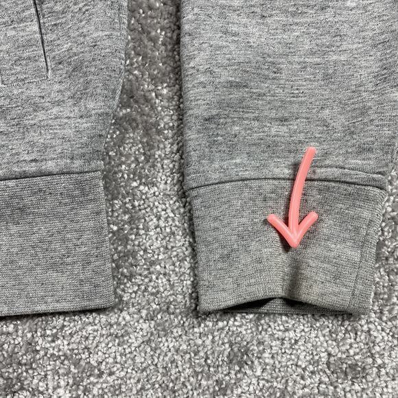 Polo Ralph Lauren Bomber Jacket Mens Medium Zip Up Sweatshirt Stretch Gray - Picture 6 of 16